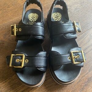 Women’s Vince Camuto Black leather sandal